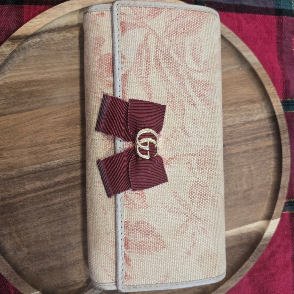 Elegant Cream and Red Women's Wallet